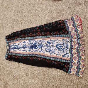 Bohemian maxi skirt
